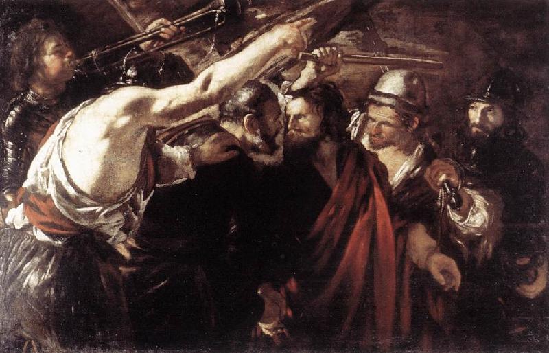 SERODINE, Giovanni Parting of Sts Peter and Paul Led to Martyrdom set Sweden oil painting art